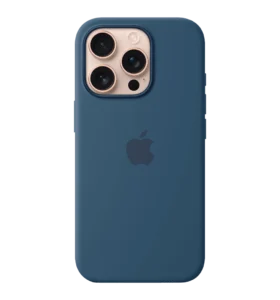 Apple iPhone 16 Pro Silicone Case with MagSafe — Denim Blue