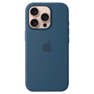 Apple iPhone 16 Pro Silicone Case with MagSafe — Denim Blue
